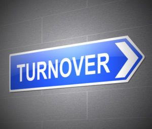 45967051 - illustration depicting a sign with a turnover concept.