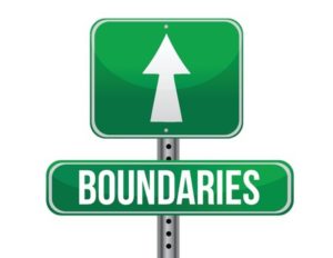 19246638 - boundaries road sign illustration design over a white background